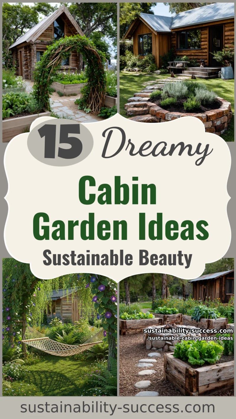 15 Dreamy Cabin Garden Ideas Embracing Sustainable Beauty 52 Sustainable Cabin Garden Ideas - Collage 51