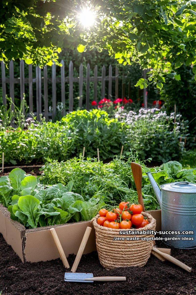 use cardboard and newspaper layers for a zero-dig vegetable bed 1
