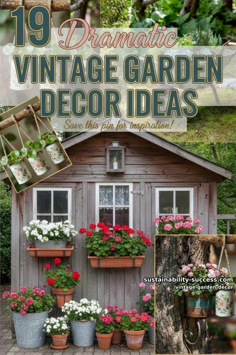 19 Vintage Garden Decor Ideas That Look Phenomenal 47 vintage garden decor - Collage 46