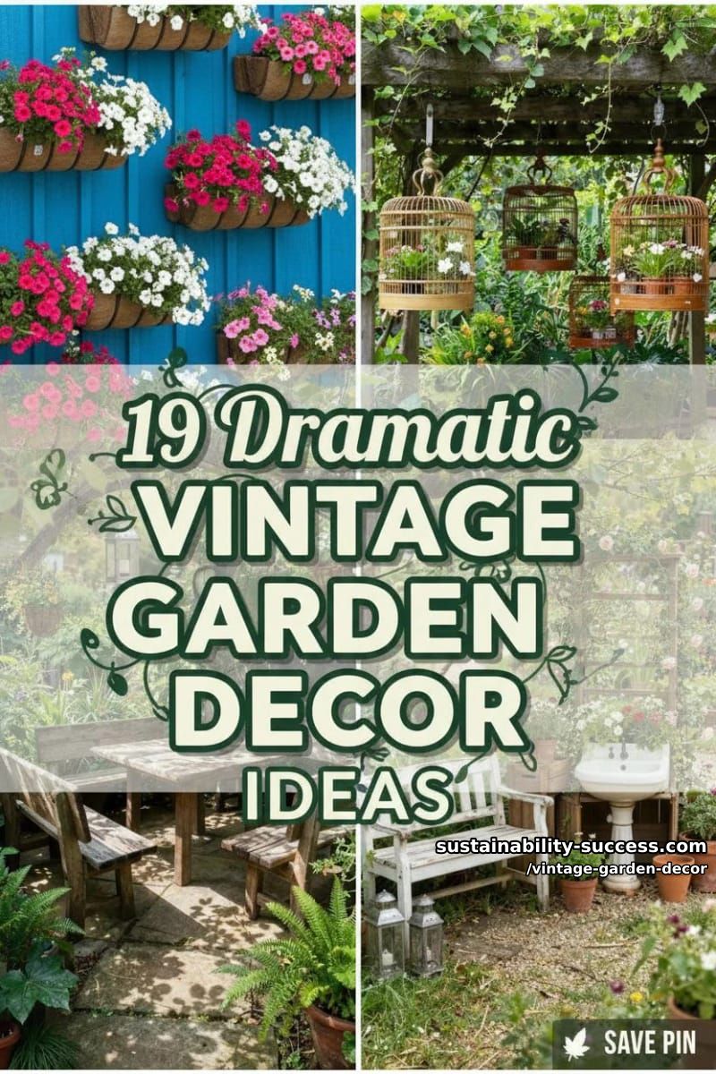 19 Vintage Garden Decor Ideas That Look Phenomenal 50 vintage garden decor - Collage 49