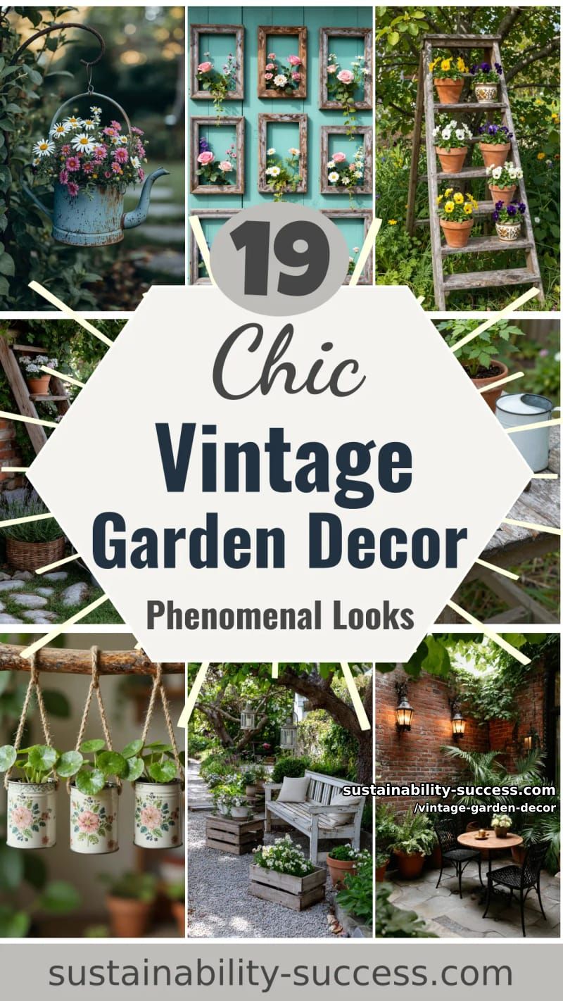 19 Vintage Garden Decor Ideas That Look Phenomenal 52 vintage garden decor - Collage 51