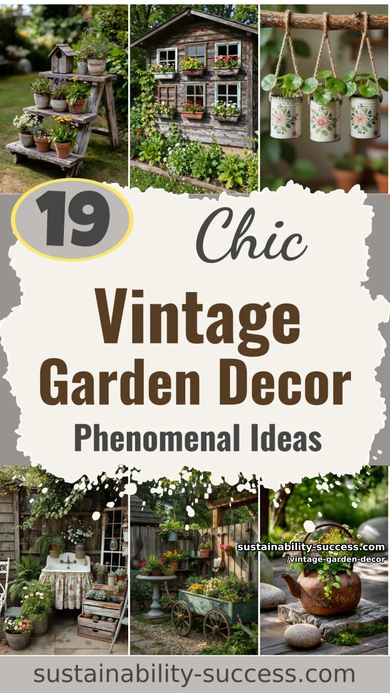 19 Vintage Garden Decor Ideas That Look Phenomenal 53 vintage garden decor - Collage 52