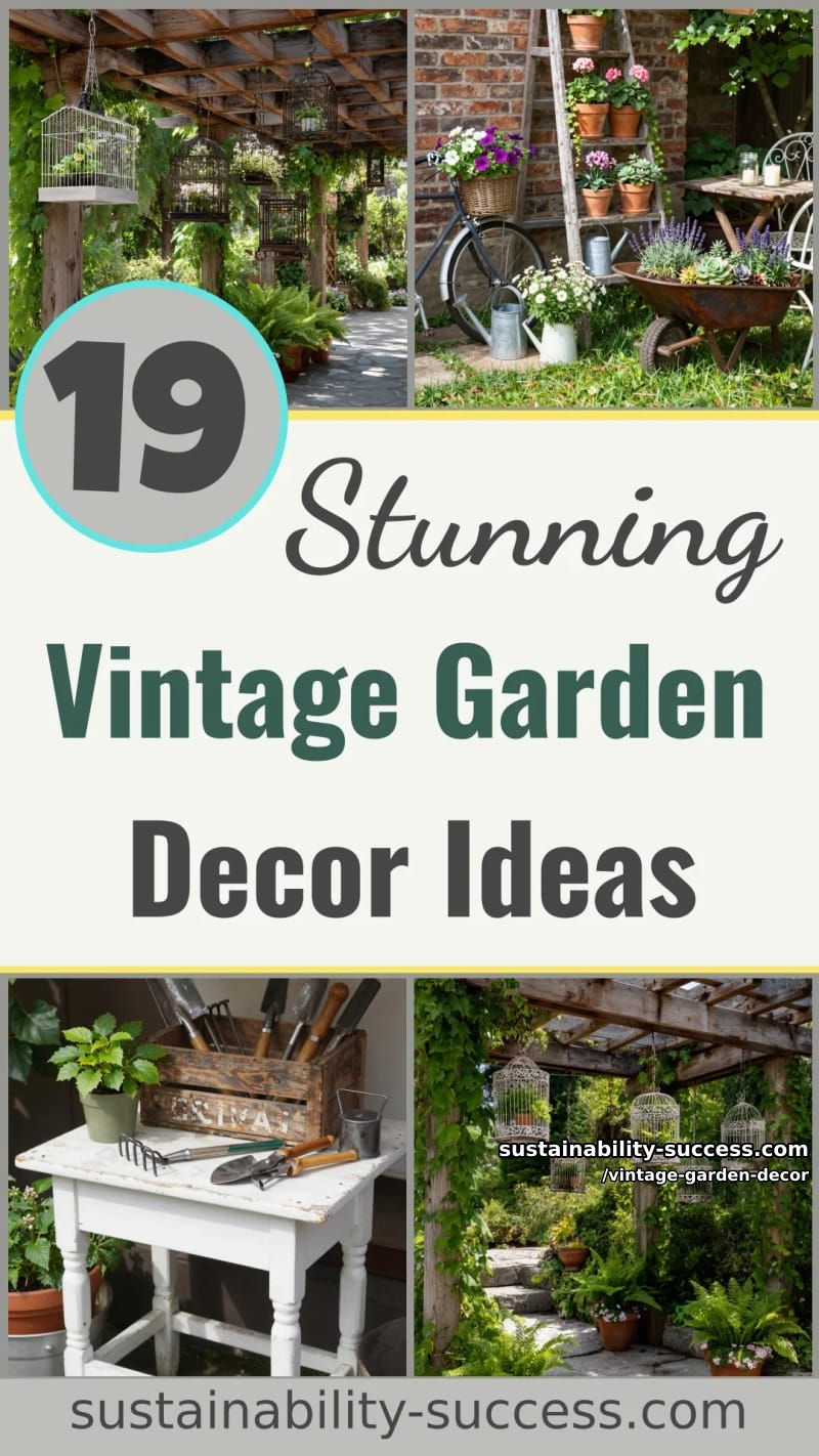 19 Vintage Garden Decor Ideas That Look Phenomenal 54 vintage garden decor - Collage 53