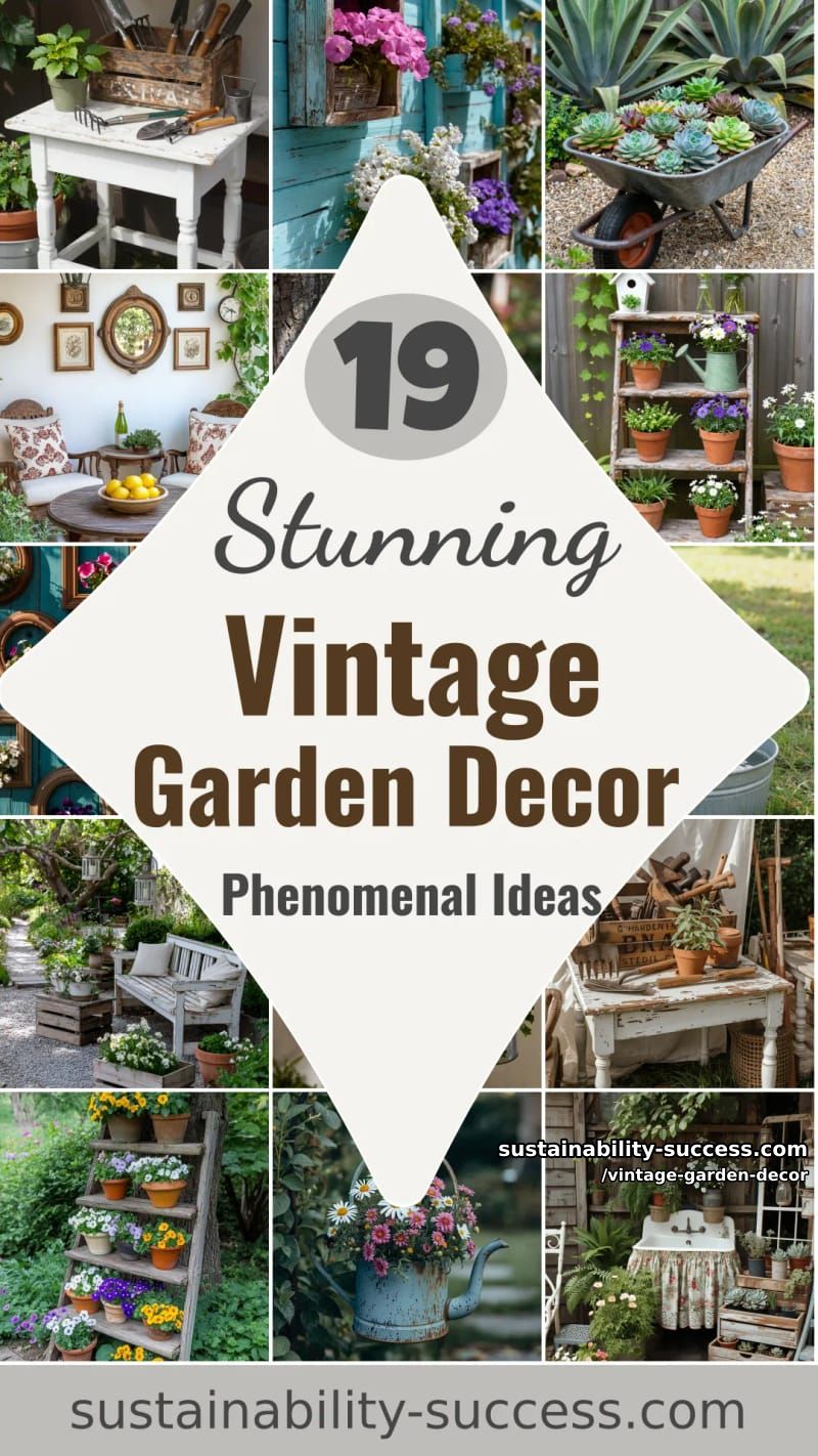 19 Vintage Garden Decor Ideas That Look Phenomenal 55 vintage garden decor - Collage 54