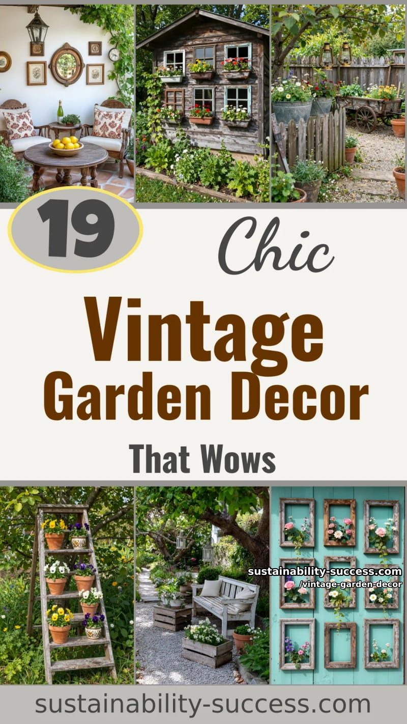 19 Vintage Garden Decor Ideas That Look Phenomenal 58 vintage garden decor - Collage 57