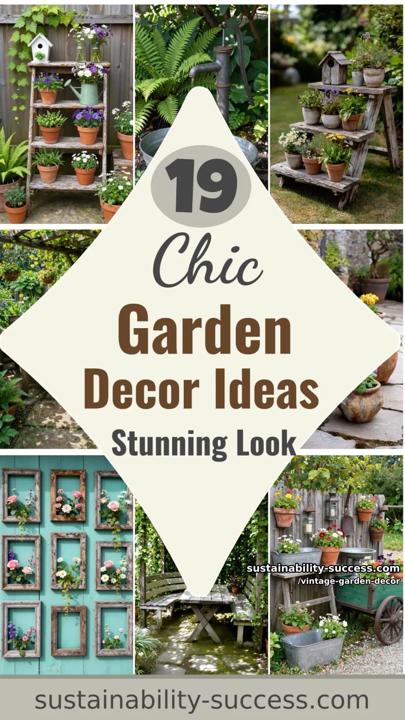 19 Vintage Garden Decor Ideas That Look Phenomenal 59 vintage garden decor - Collage 58
