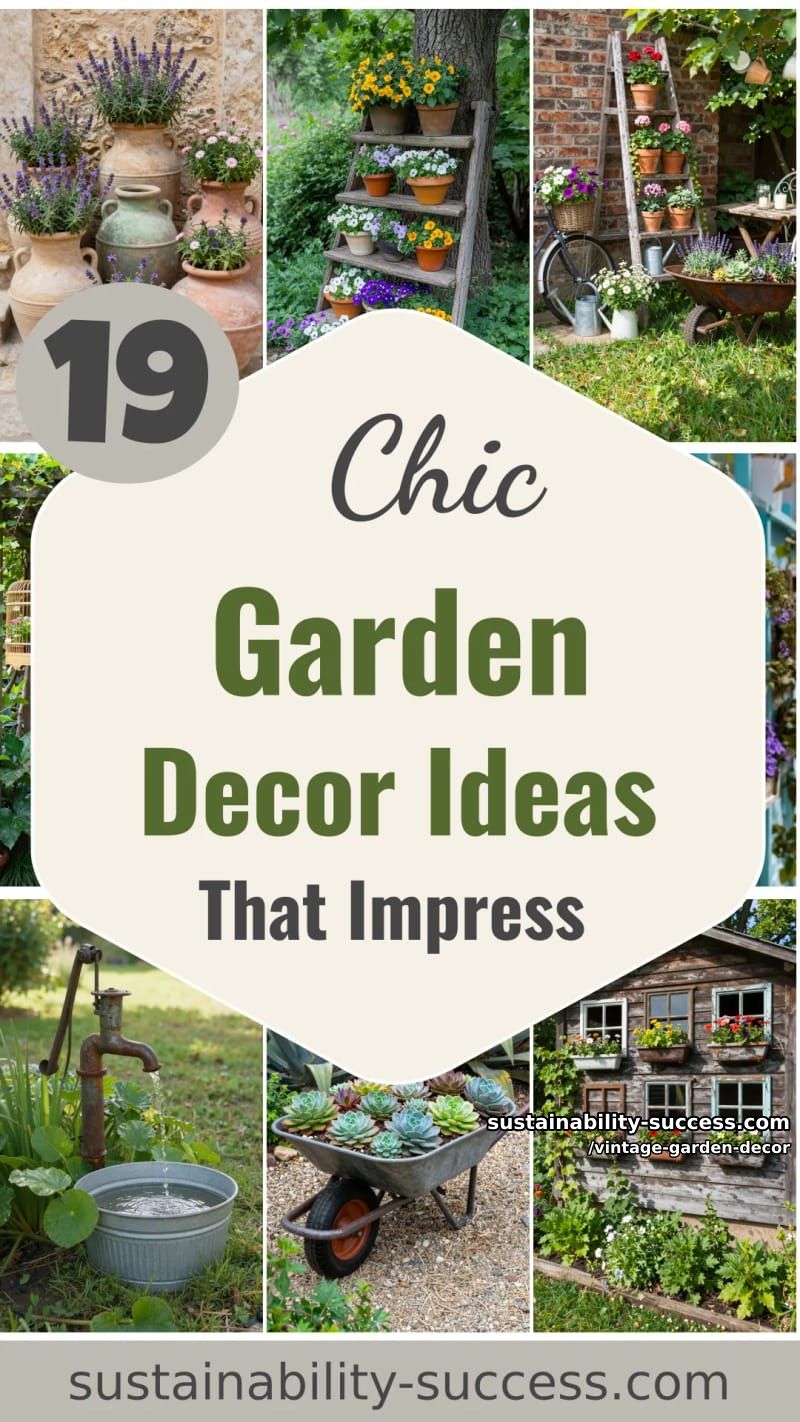 19 Vintage Garden Decor Ideas That Look Phenomenal 60 vintage garden decor - Collage 59