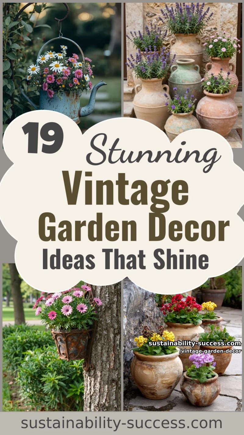 19 Vintage Garden Decor Ideas That Look Phenomenal 61 vintage garden decor - Collage 60