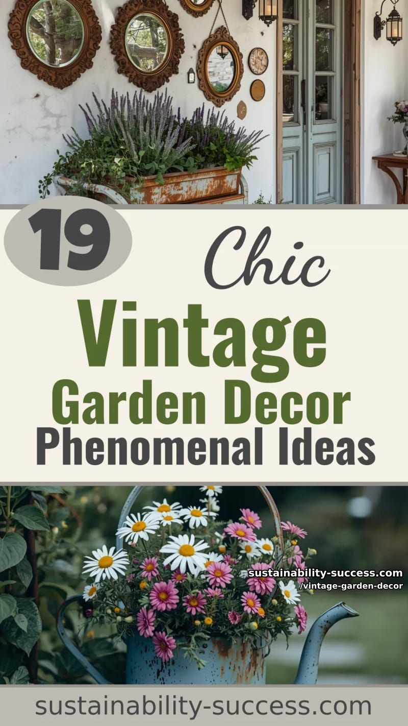 19 Vintage Garden Decor Ideas That Look Phenomenal 62 vintage garden decor - Collage 61