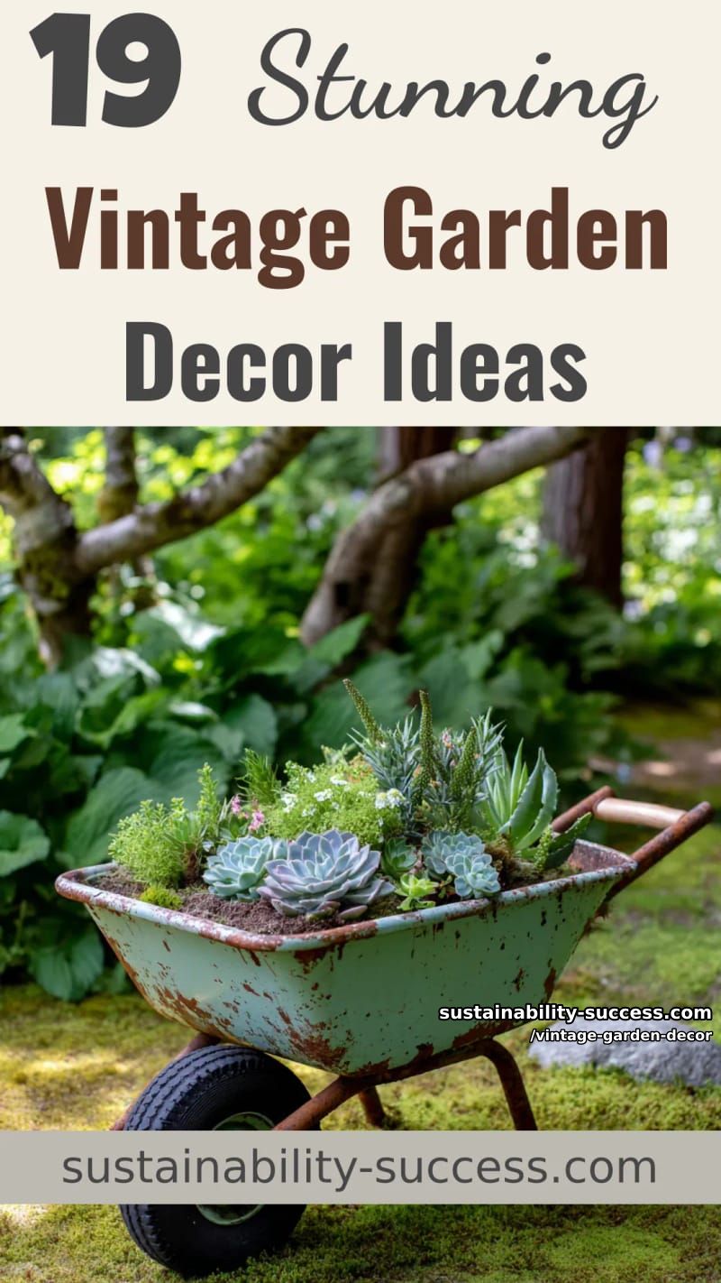 19 Vintage Garden Decor Ideas That Look Phenomenal 63 vintage garden decor - Collage 62
