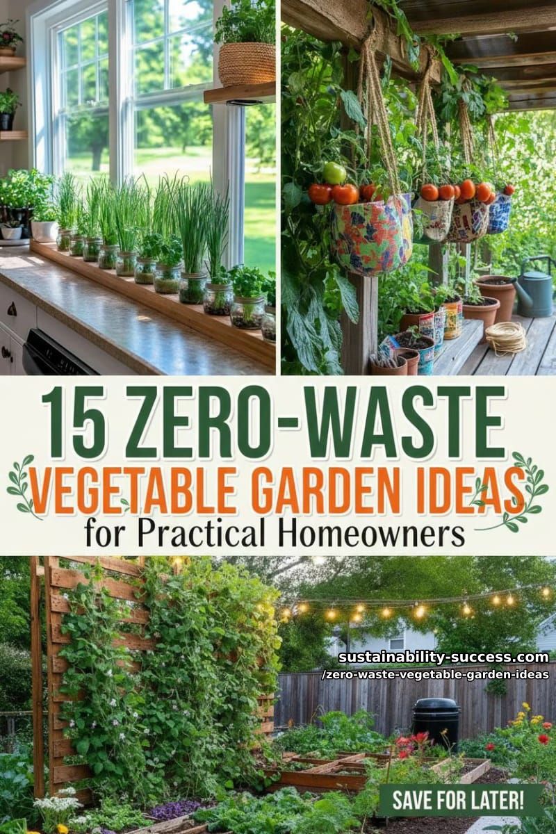 15 Zero-Waste Vegetable Garden Ideas for Practical Homeowners 41 Zero-Waste Vegetable Garden Ideas - Collage 40