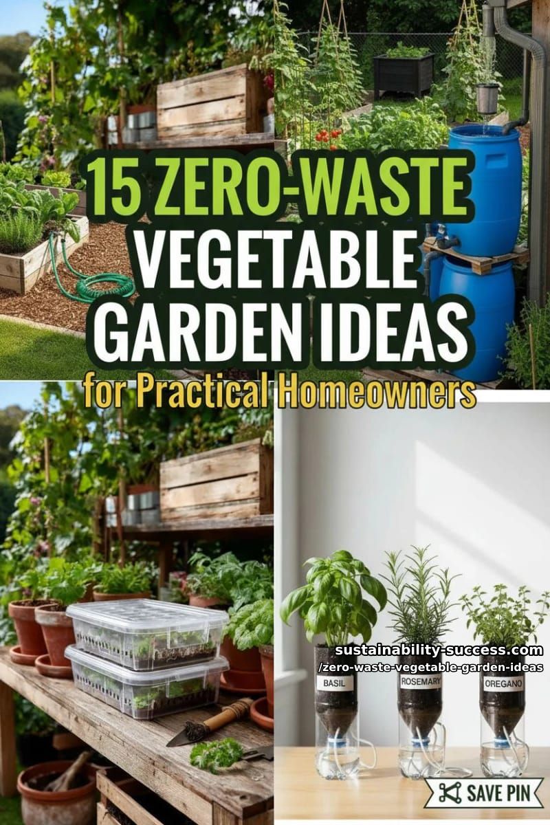 15 Zero-Waste Vegetable Garden Ideas for Practical Homeowners 42 Zero-Waste Vegetable Garden Ideas - Collage 41