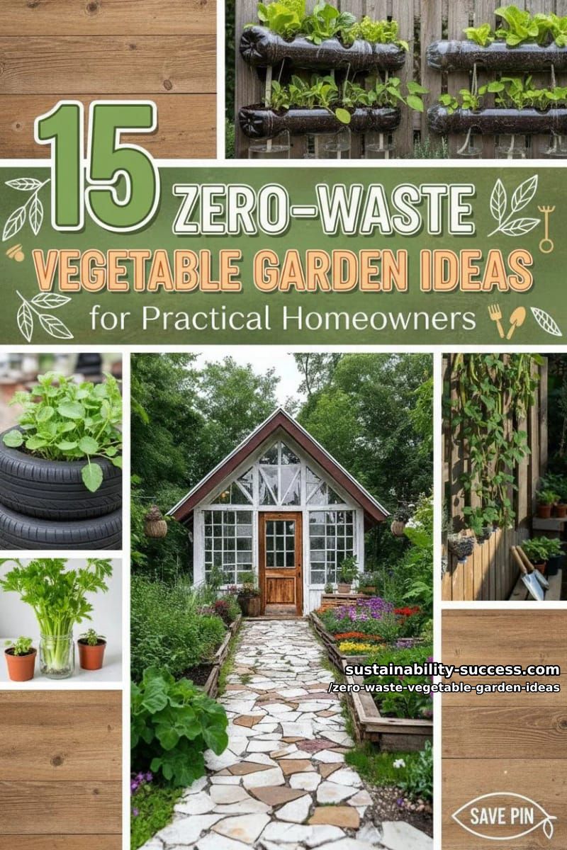 15 Zero-Waste Vegetable Garden Ideas for Practical Homeowners 43 Zero-Waste Vegetable Garden Ideas - Collage 42