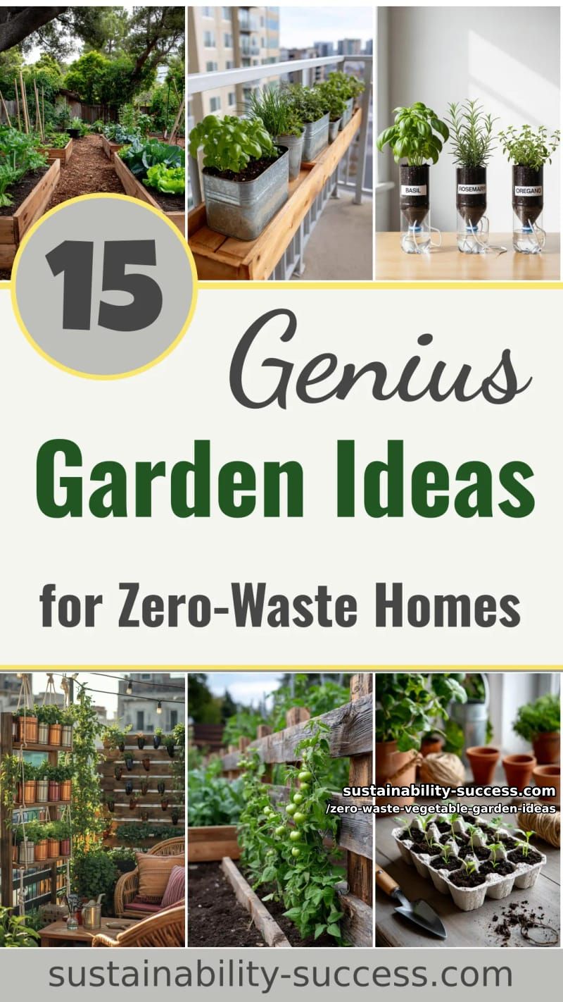 15 Zero-Waste Vegetable Garden Ideas for Practical Homeowners 44 Zero-Waste Vegetable Garden Ideas - Collage 43
