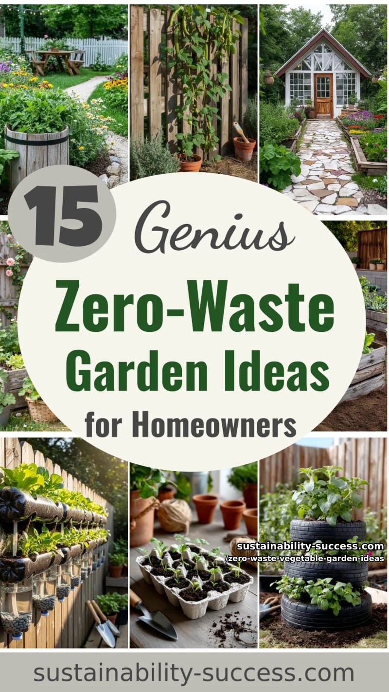 15 Zero-Waste Vegetable Garden Ideas for Practical Homeowners 46 Zero-Waste Vegetable Garden Ideas - Collage 45