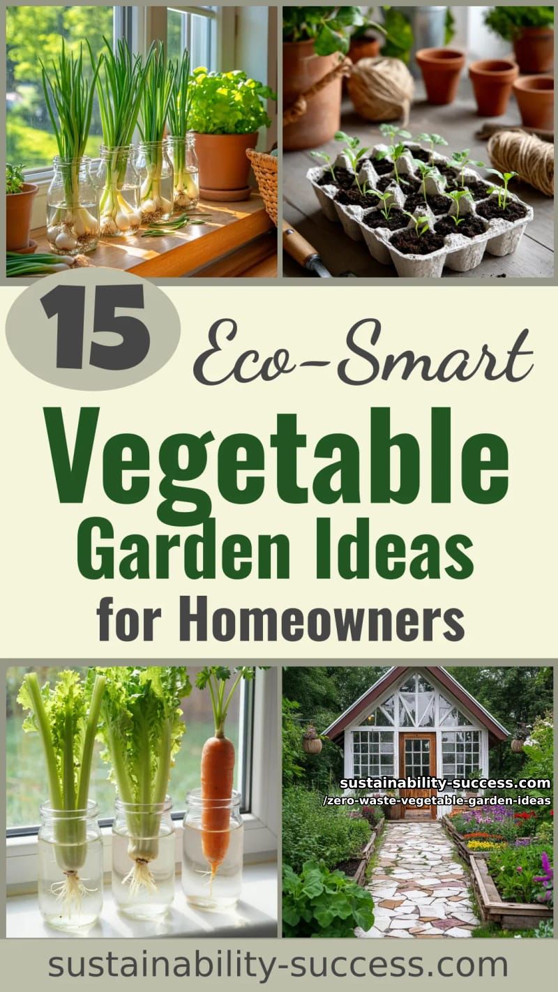 15 Zero-Waste Vegetable Garden Ideas for Practical Homeowners 51 Zero-Waste Vegetable Garden Ideas - Collage 50