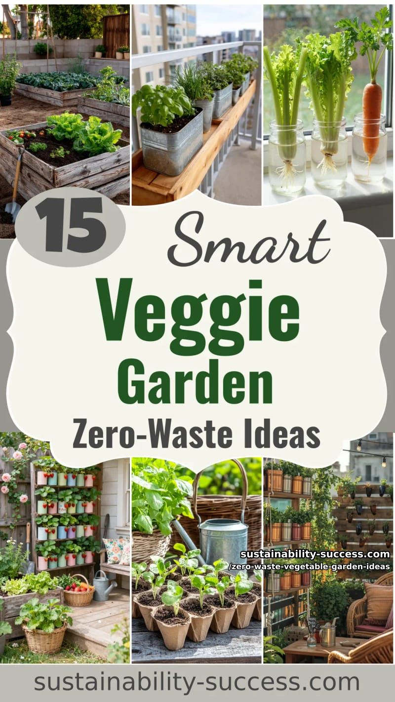 15 Zero-Waste Vegetable Garden Ideas for Practical Homeowners 53 Zero-Waste Vegetable Garden Ideas - Collage 52