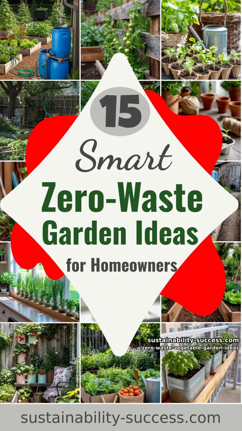 15 Zero-Waste Vegetable Garden Ideas for Practical Homeowners 54 Zero-Waste Vegetable Garden Ideas - Collage 53