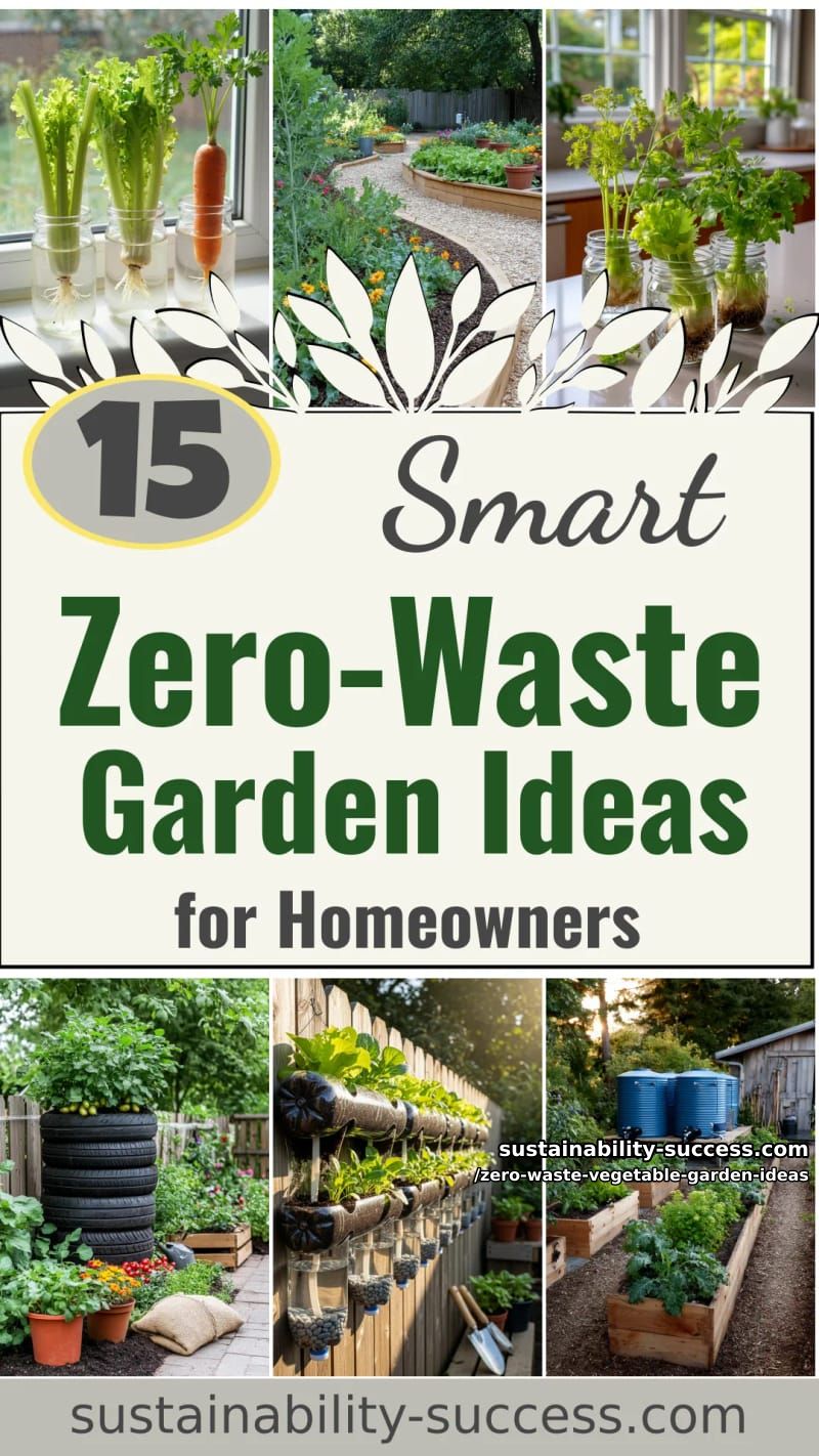 15 Zero-Waste Vegetable Garden Ideas for Practical Homeowners 55 Zero-Waste Vegetable Garden Ideas - Collage 54