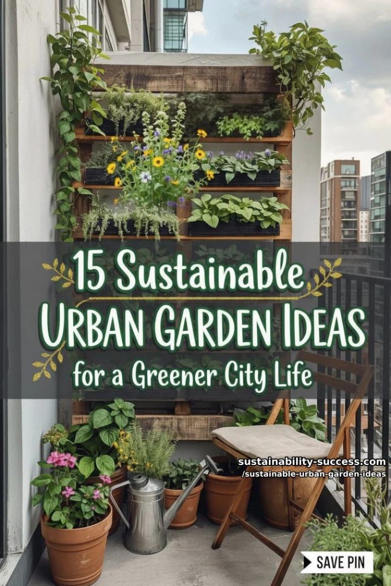 15 Sustainable Urban Garden Ideas for a Greener City Life