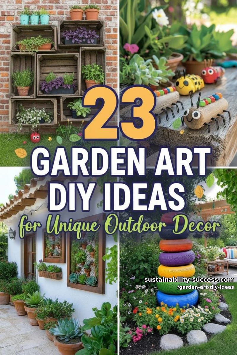 23 Creative Garden Art DIY Ideas for a Unique Outdoor Decor 2 article image 1