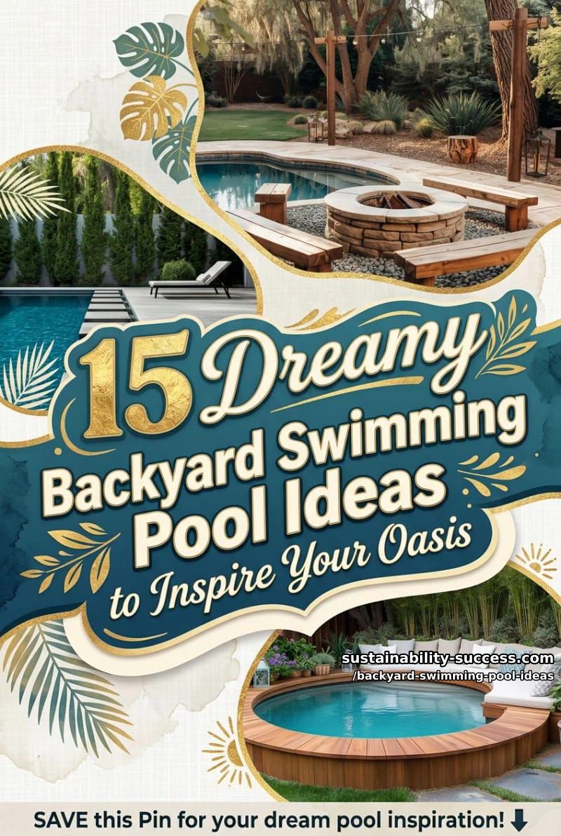 15 Dreamy Backyard Swimming Pool Ideas to Inspire Your Oasis 43 Backyard Swimming Pool Ideas - Collage 42