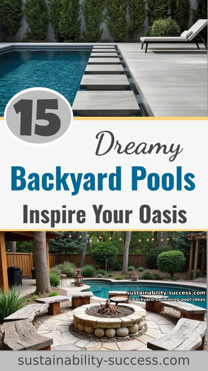 15 Dreamy Backyard Swimming Pool Ideas to Inspire Your Oasis 52 Backyard Swimming Pool Ideas - Collage 51