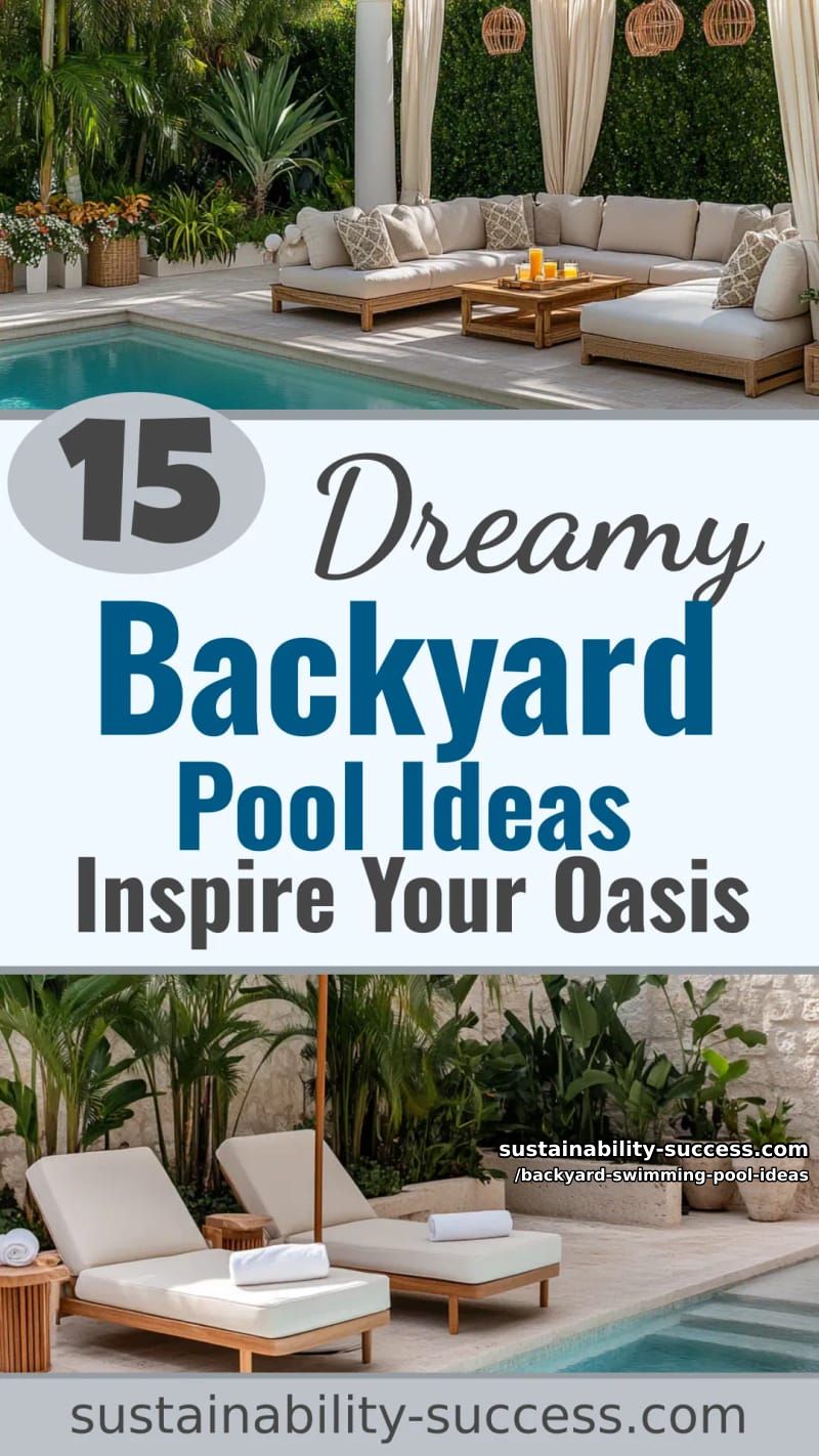 15 Dreamy Backyard Swimming Pool Ideas to Inspire Your Oasis 57 Backyard Swimming Pool Ideas - Collage 56