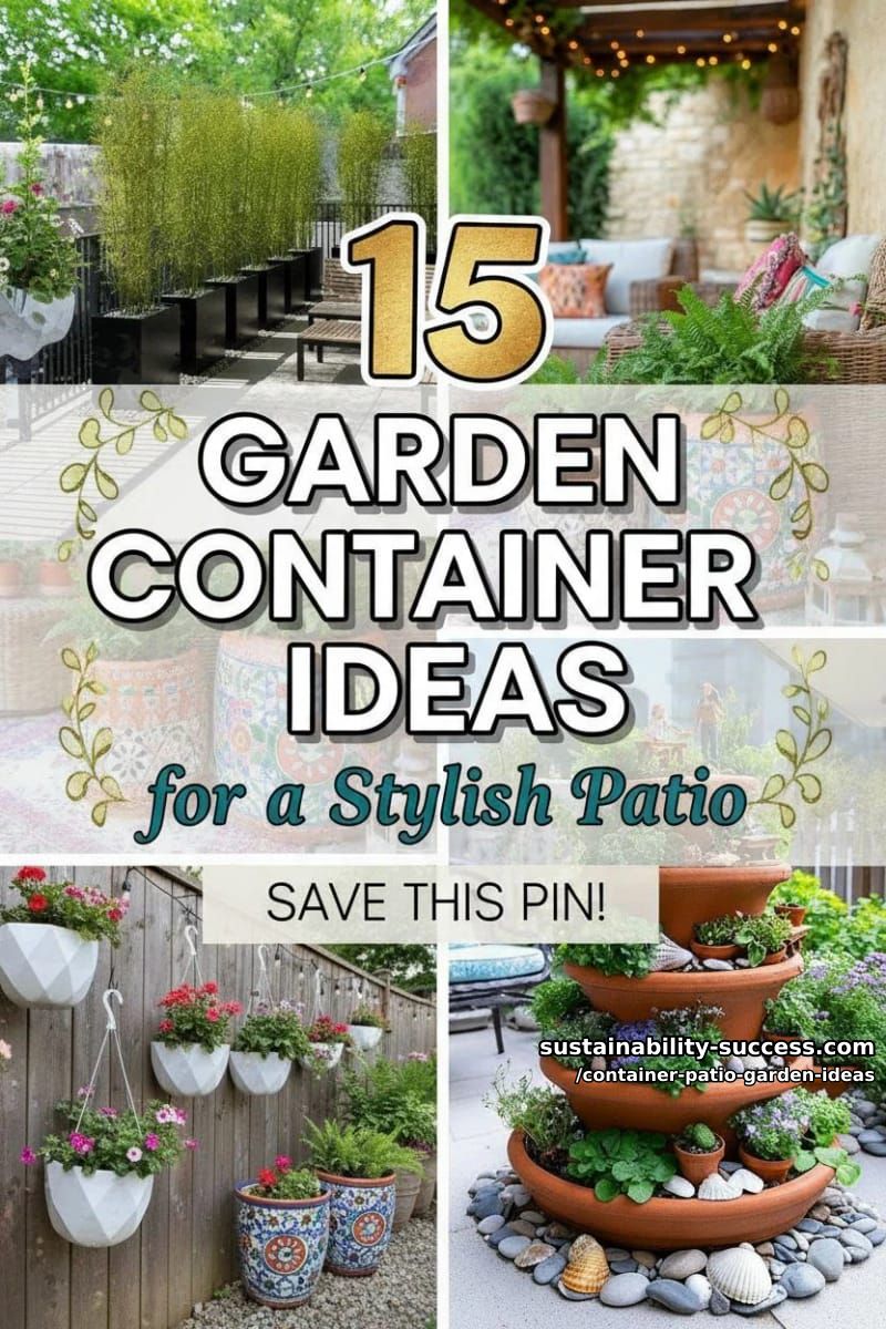 15 Garden Container Ideas for a Stylish Patio 42 Container Patio Garden Ideas - Collage 41