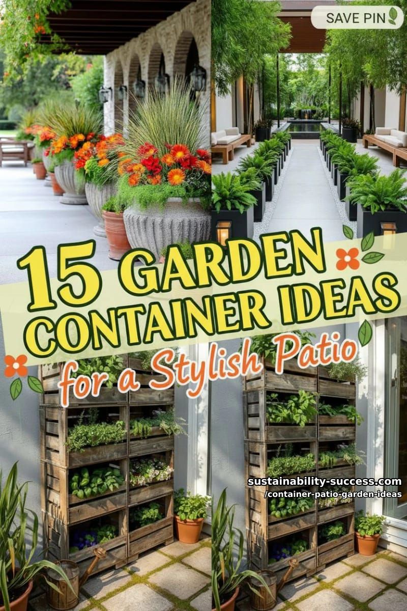 15 Garden Container Ideas for a Stylish Patio 43 Container Patio Garden Ideas - Collage 42
