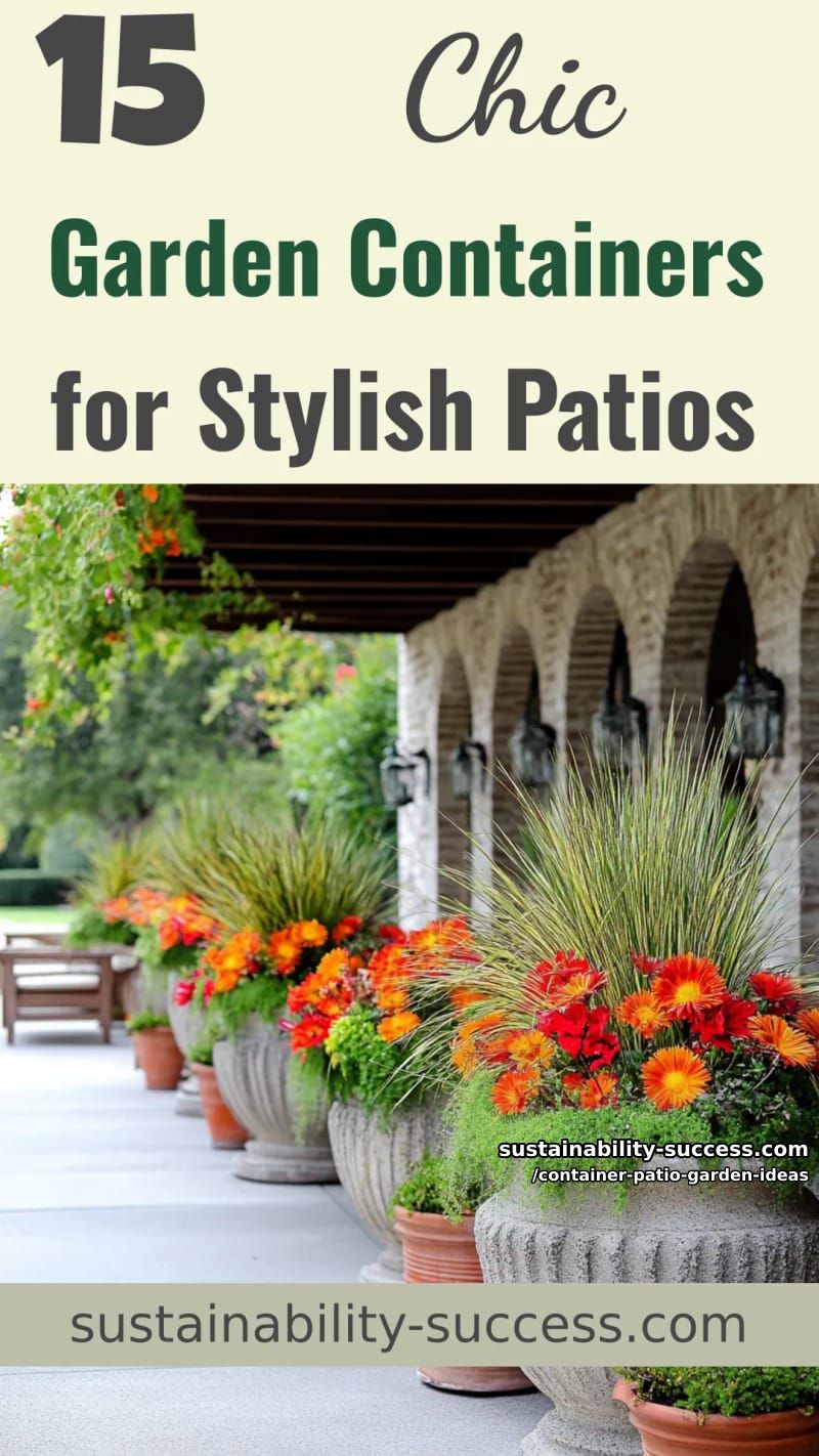 15 Garden Container Ideas for a Stylish Patio 45 Container Patio Garden Ideas - Collage 44
