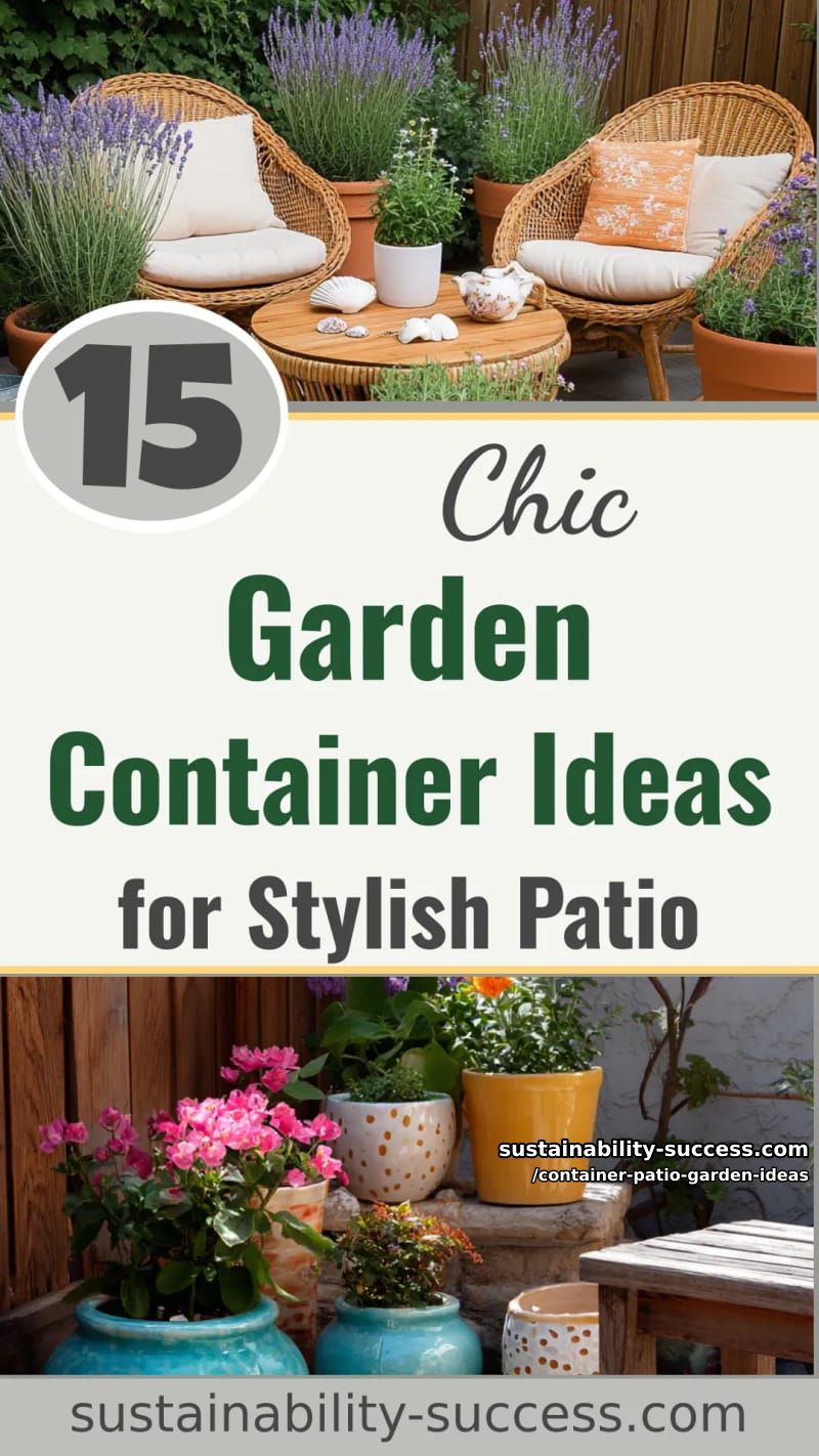 15 Garden Container Ideas for a Stylish Patio 48 Container Patio Garden Ideas - Collage 47