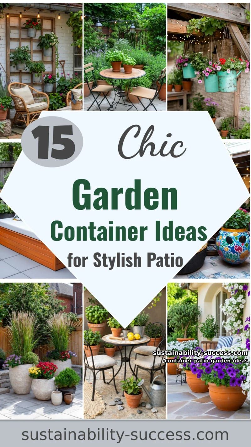 15 Garden Container Ideas for a Stylish Patio 49 Container Patio Garden Ideas - Collage 48
