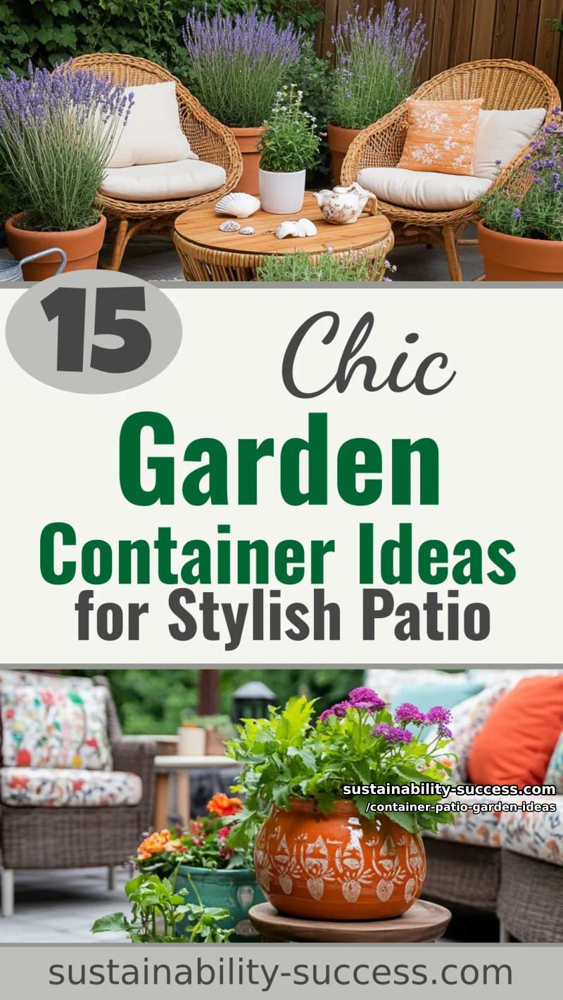15 Garden Container Ideas for a Stylish Patio 50 Container Patio Garden Ideas - Collage 49