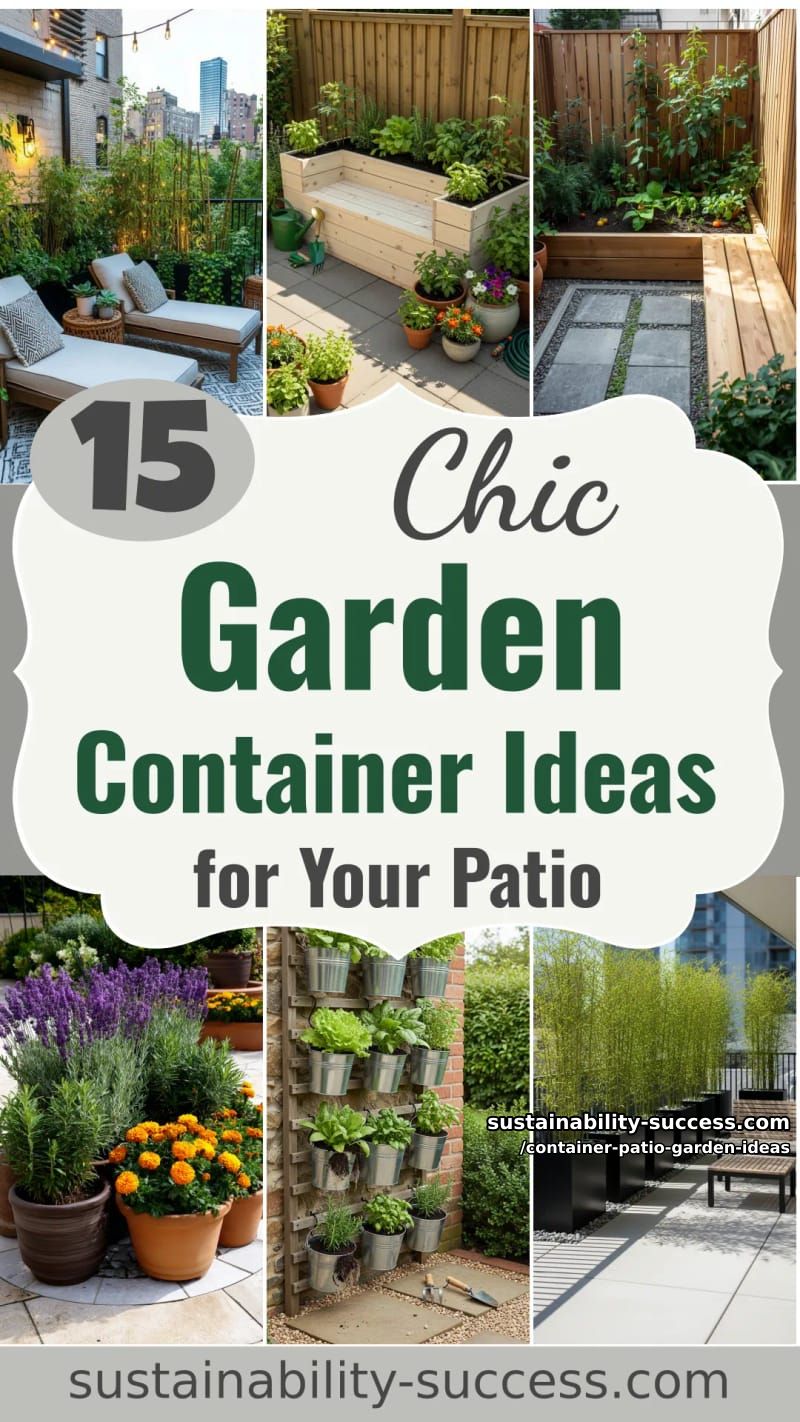 15 Garden Container Ideas for a Stylish Patio 52 Container Patio Garden Ideas - Collage 51