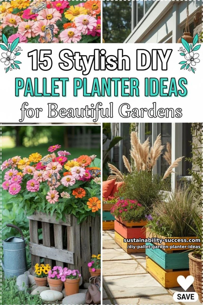 15 Stylish DIY Pallet Planters for Beautiful Outdoor Spaces 47 DIY Pallet Garden Planter Ideas - Collage 46