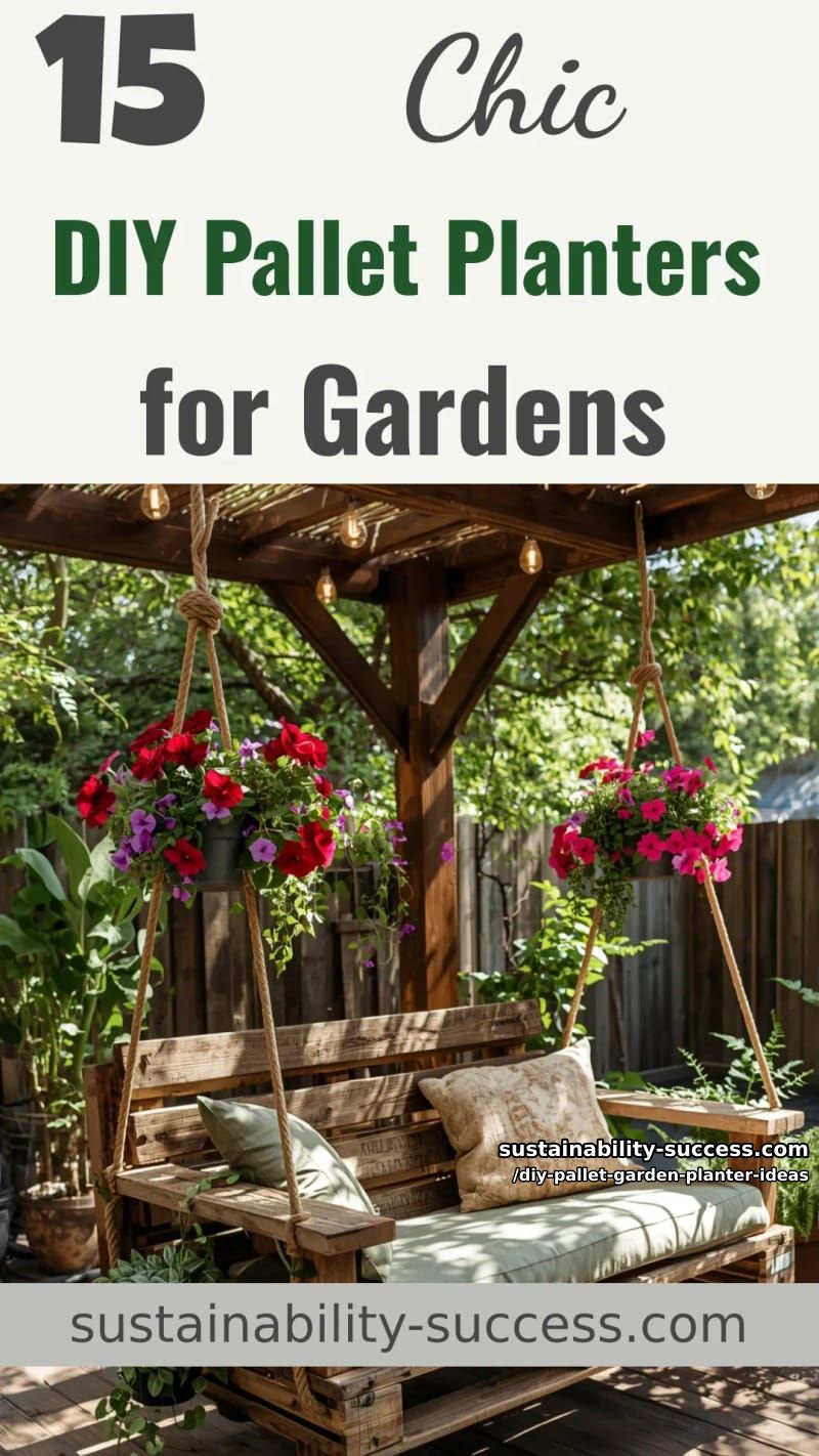 15 Stylish DIY Pallet Planters for Beautiful Outdoor Spaces 49 DIY Pallet Garden Planter Ideas - Collage 48