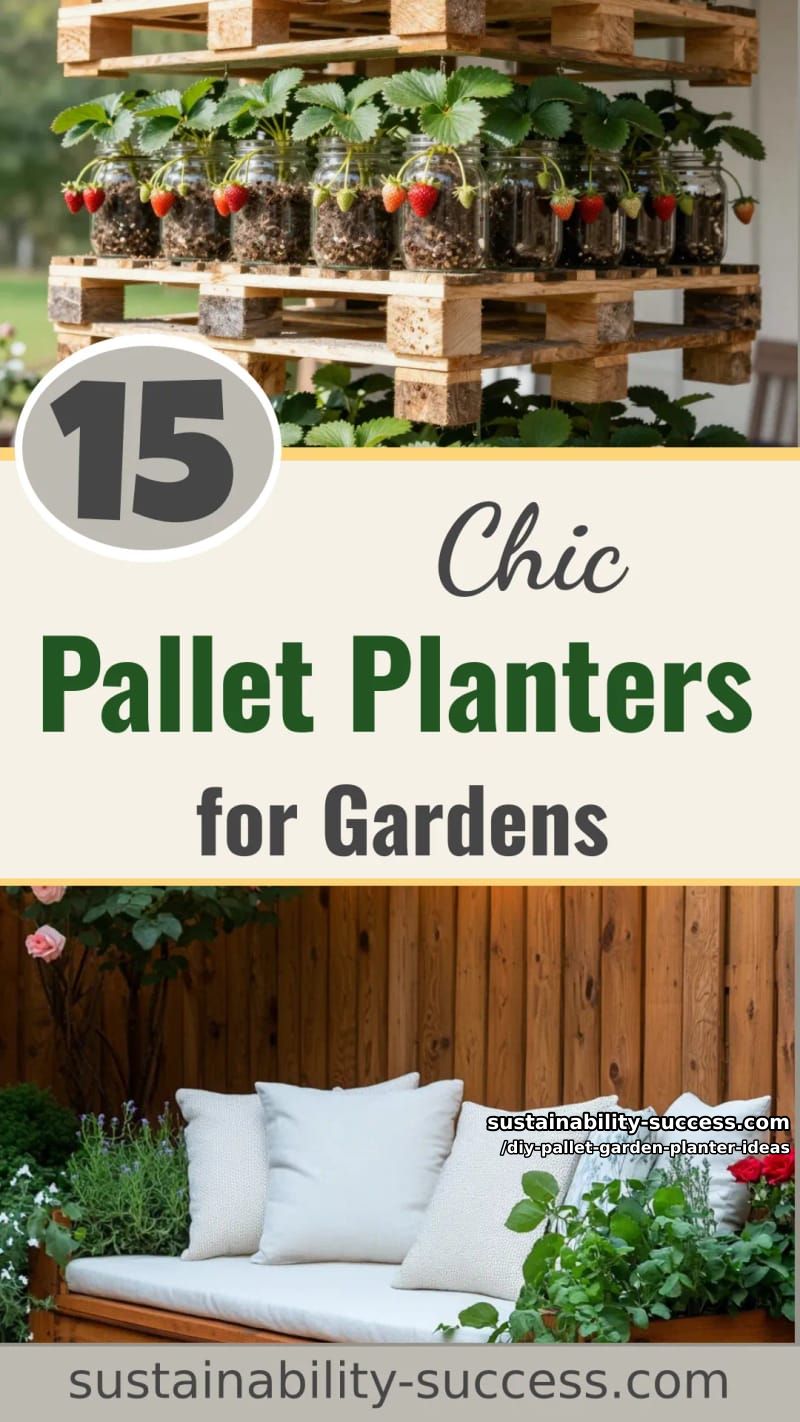 15 Stylish DIY Pallet Planters for Beautiful Outdoor Spaces 53 DIY Pallet Garden Planter Ideas - Collage 52