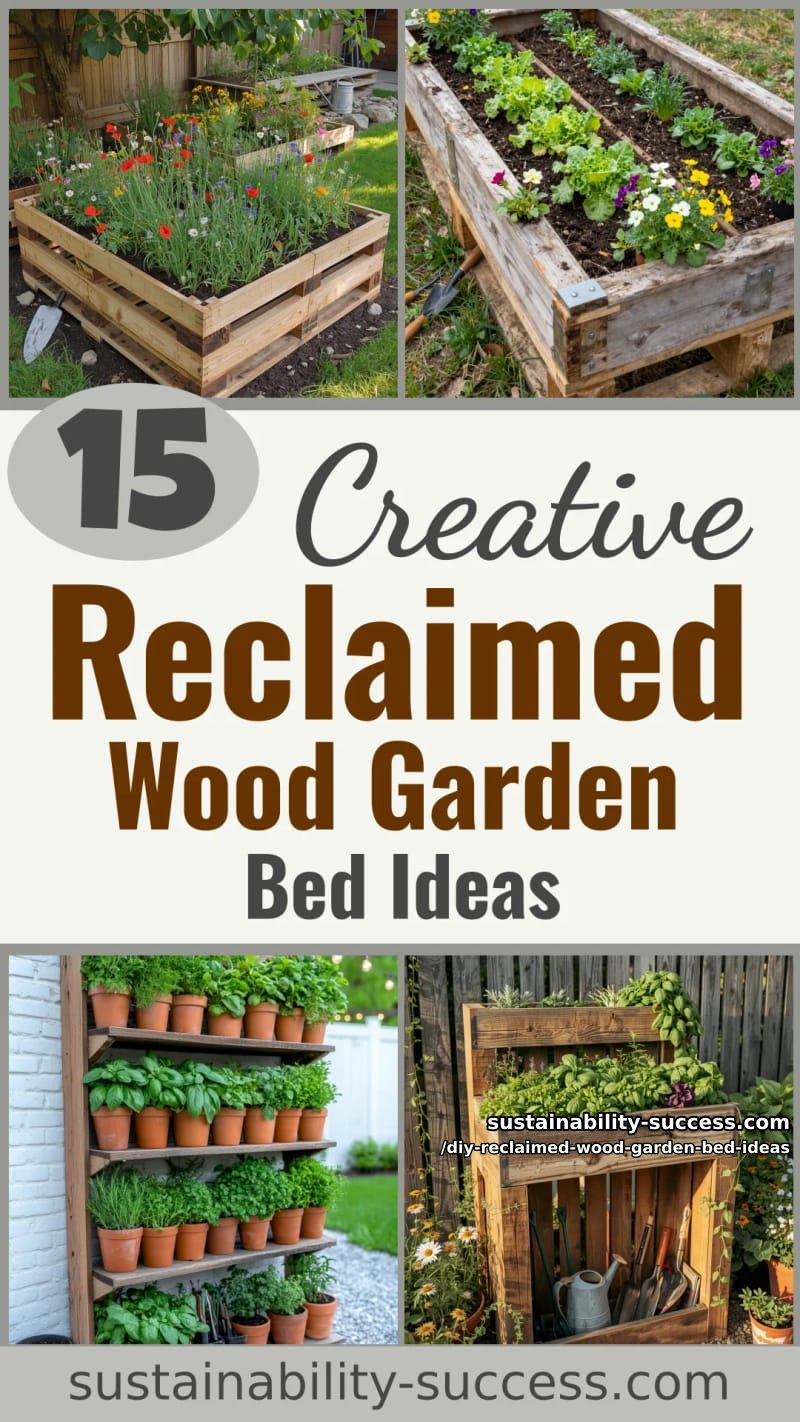 15 DIY Reclaimed Wood Garden Bed Ideas for Vibrant Backyards 47 DIY Reclaimed Wood Garden Bed Ideas - Collage 46