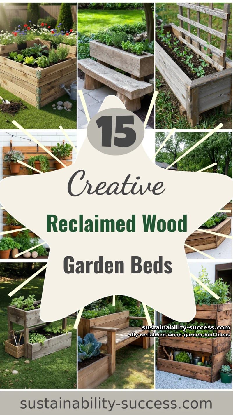 15 DIY Reclaimed Wood Garden Bed Ideas for Vibrant Backyards 49 DIY Reclaimed Wood Garden Bed Ideas - Collage 48