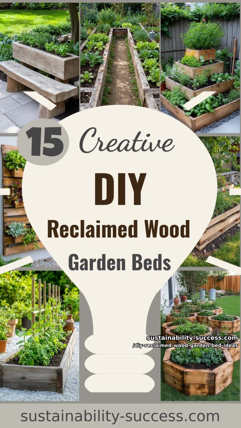 15 DIY Reclaimed Wood Garden Bed Ideas for Vibrant Backyards 50 DIY Reclaimed Wood Garden Bed Ideas - Collage 49