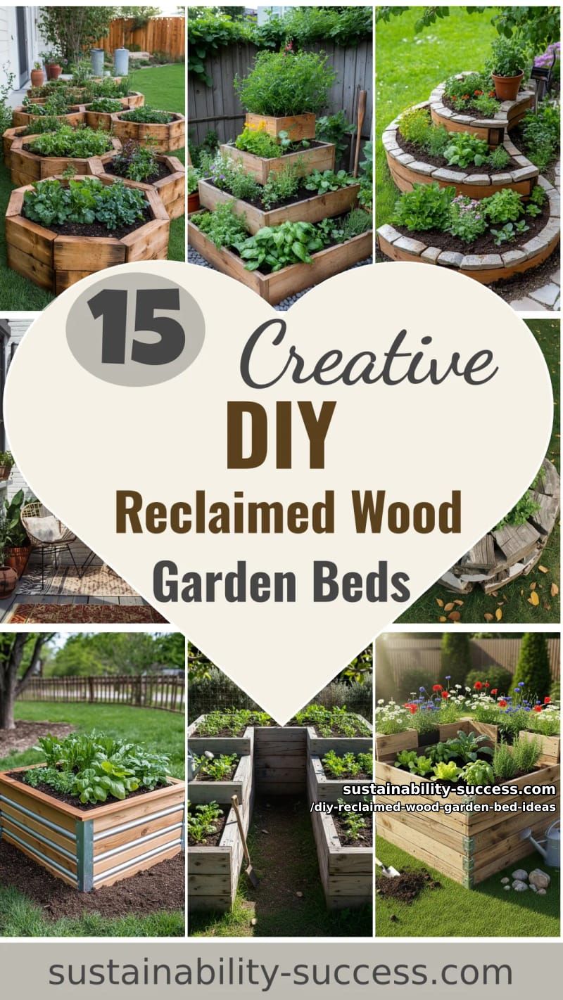 15 DIY Reclaimed Wood Garden Bed Ideas for Vibrant Backyards 51 DIY Reclaimed Wood Garden Bed Ideas - Collage 50