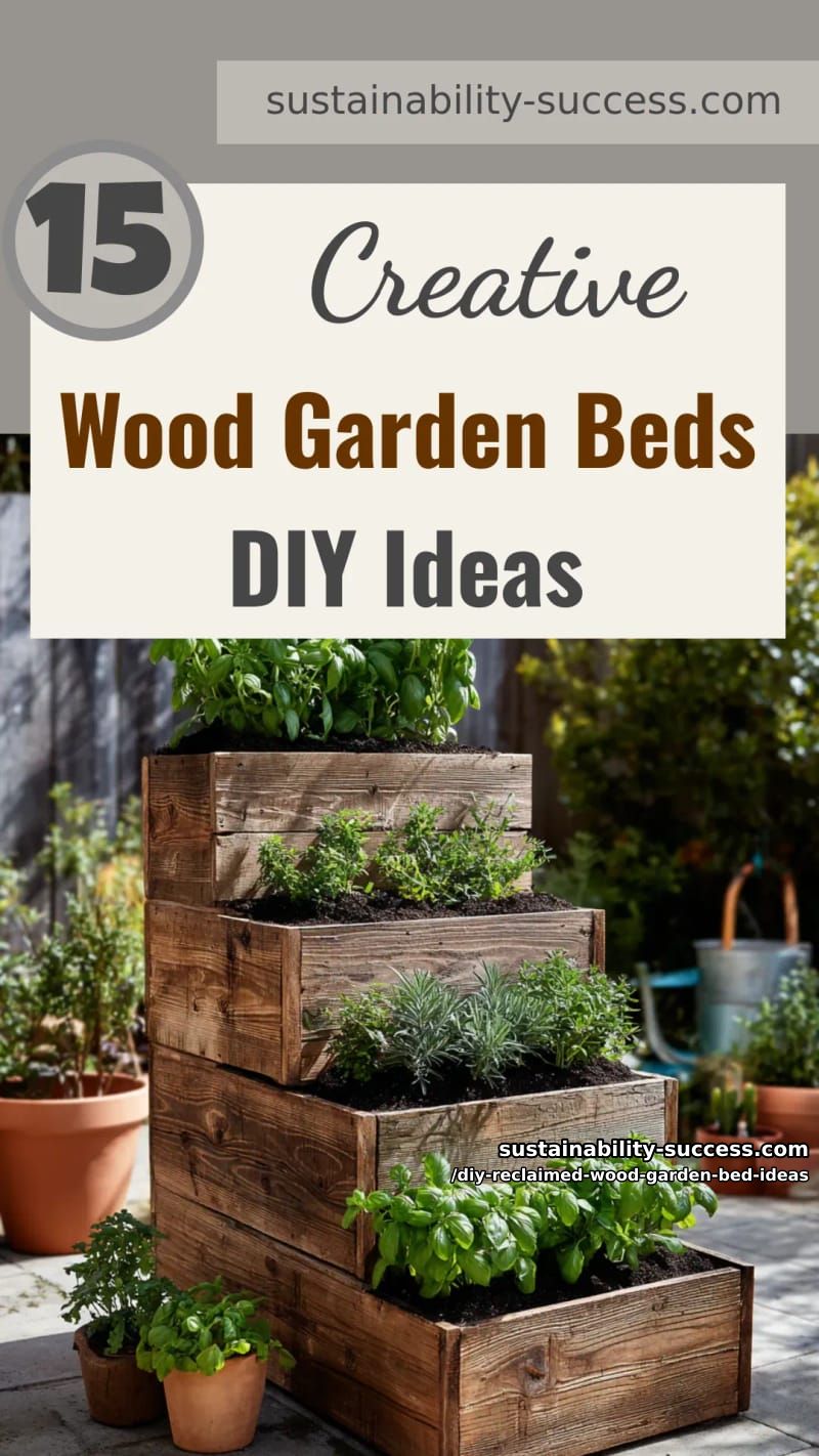 15 DIY Reclaimed Wood Garden Bed Ideas for Vibrant Backyards 52 DIY Reclaimed Wood Garden Bed Ideas - Collage 51