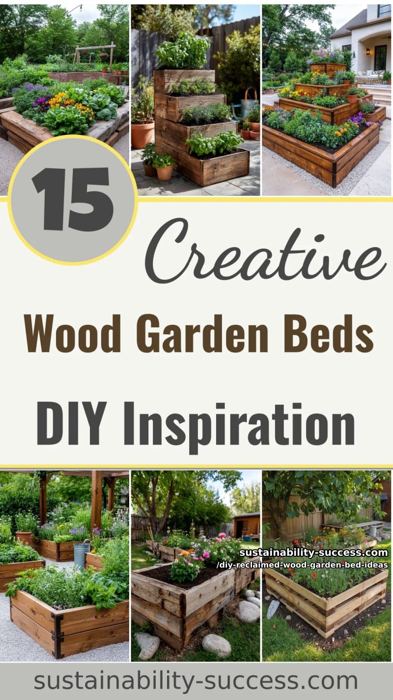 15 DIY Reclaimed Wood Garden Bed Ideas for Vibrant Backyards 54 DIY Reclaimed Wood Garden Bed Ideas - Collage 53
