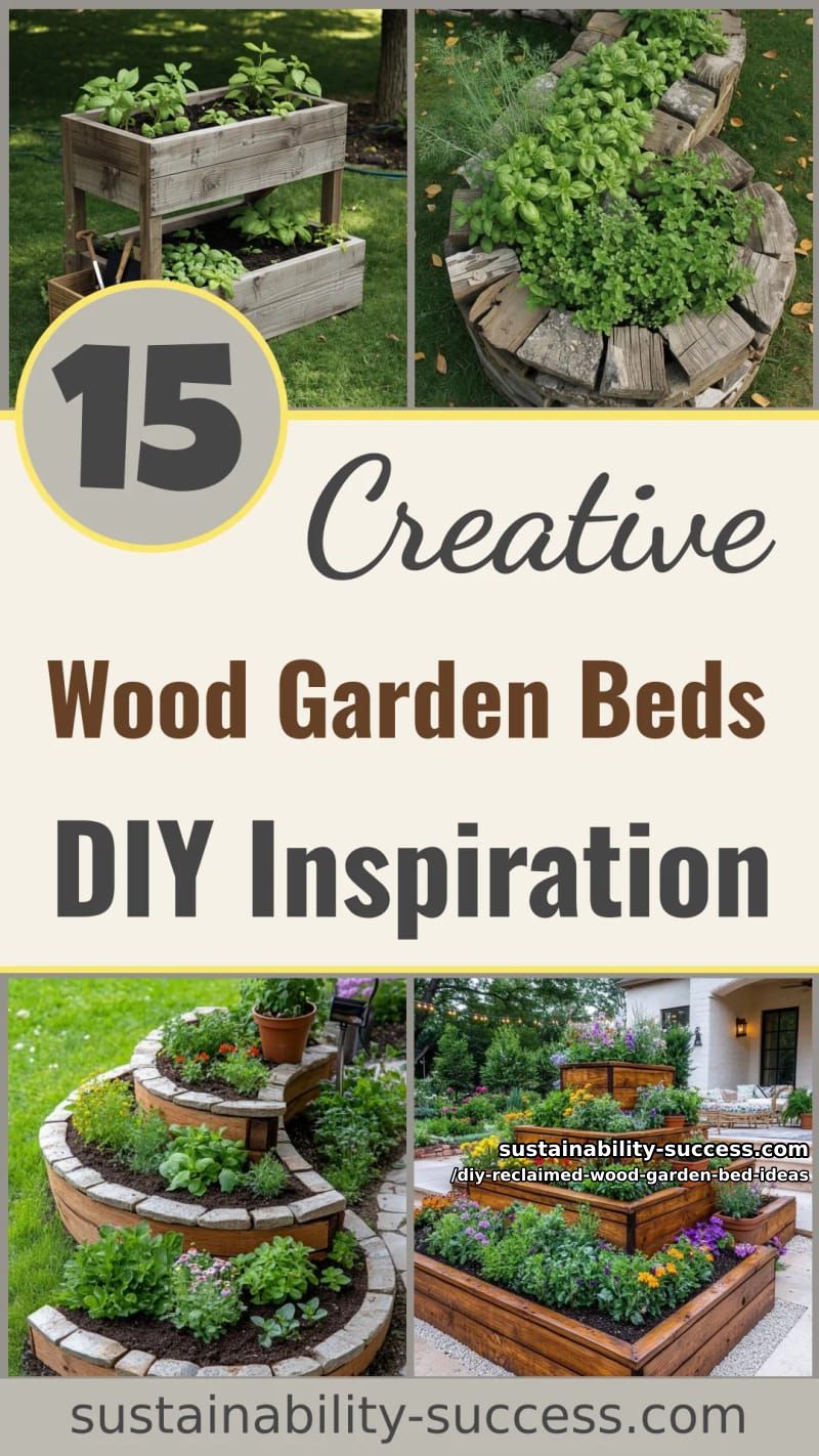 15 DIY Reclaimed Wood Garden Bed Ideas for Vibrant Backyards 56 DIY Reclaimed Wood Garden Bed Ideas - Collage 55