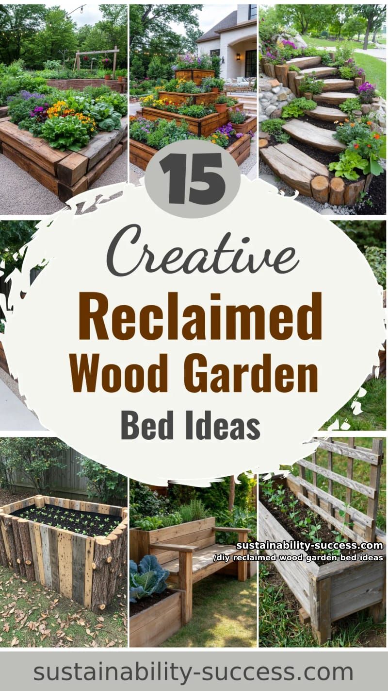 15 DIY Reclaimed Wood Garden Bed Ideas for Vibrant Backyards 57 DIY Reclaimed Wood Garden Bed Ideas - Collage 56