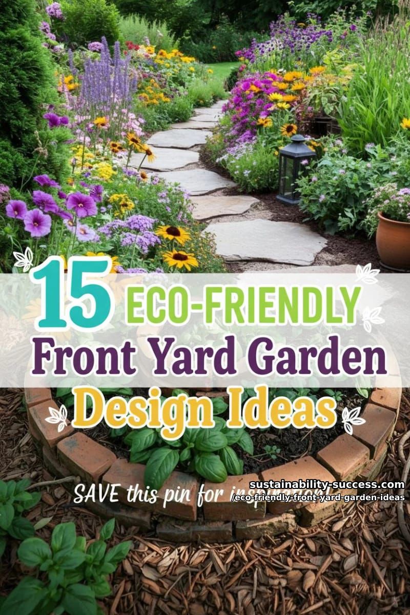 15 Eco-Friendly Front Yard Garden Design Ideas 46 Eco-Friendly Front Yard Garden Ideas - Collage 45