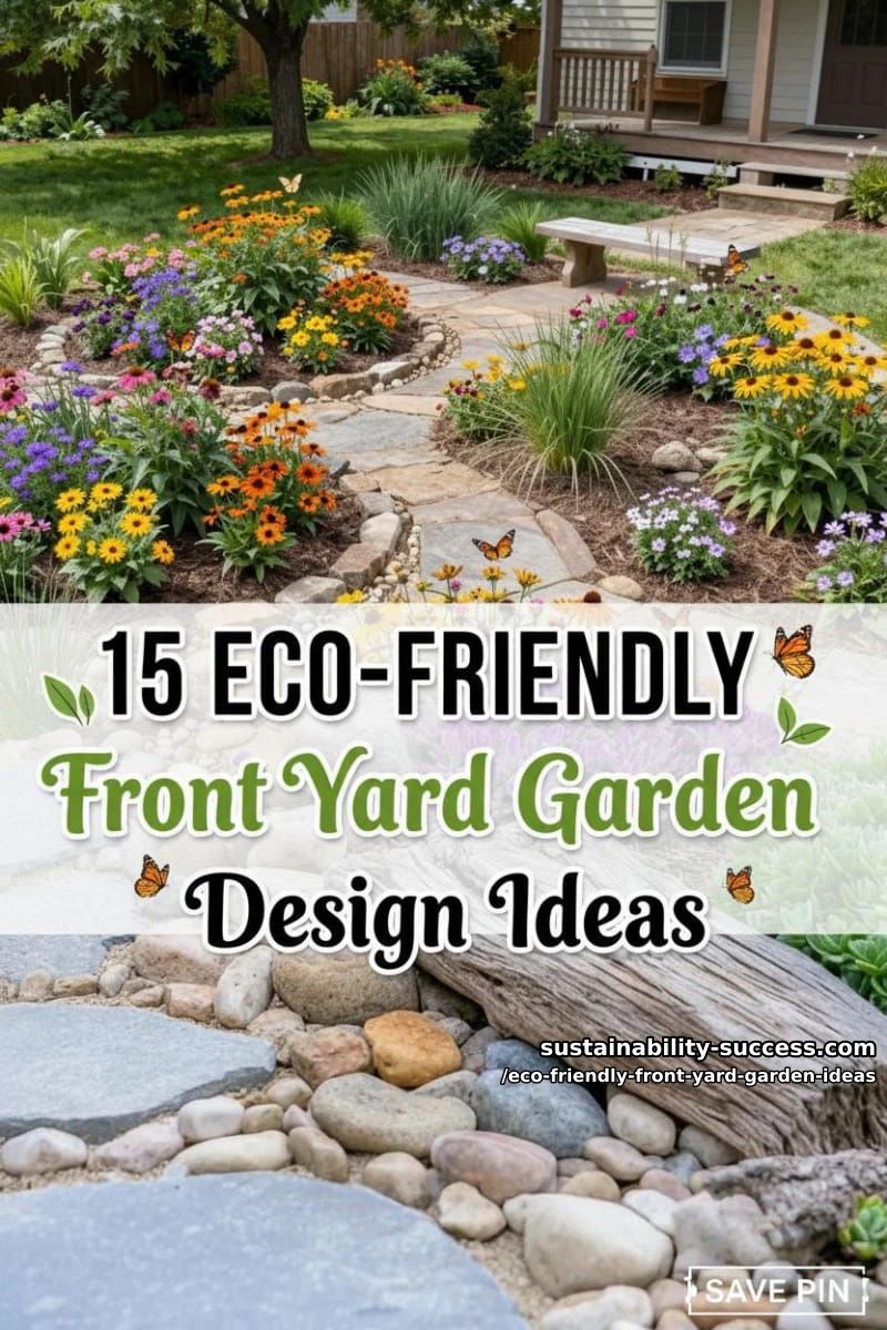 15 Eco-Friendly Front Yard Garden Design Ideas 47 Eco-Friendly Front Yard Garden Ideas - Collage 46