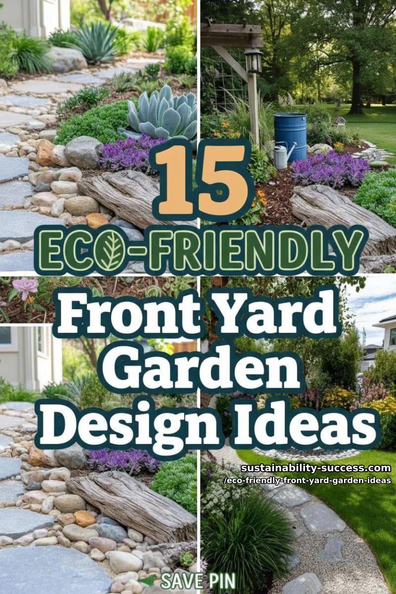 15 Eco-Friendly Front Yard Garden Design Ideas 49 Eco-Friendly Front Yard Garden Ideas - Collage 48