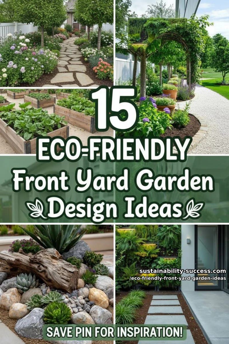15 Eco-Friendly Front Yard Garden Design Ideas 50 Eco-Friendly Front Yard Garden Ideas - Collage 49